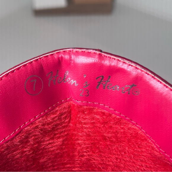 **SOLD**Helen’s Heart Red Sequin Western Boots Women’s Size 7 | Sparkly Cowgirl - Picture 7 of 7